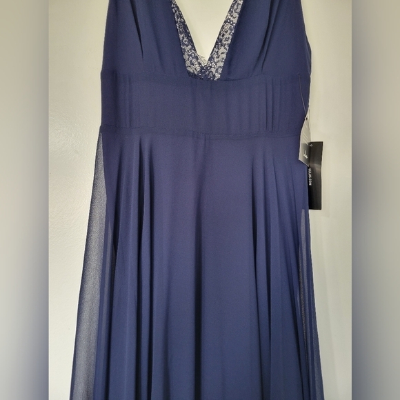 NWT Lulu's True Bliss Navy Blue Maxi Dress Size S - Picture 5 of 14